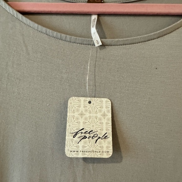 NEW Free People Alyssa Wrap Maxi Dress Dolman Sleeve Size Small Gray NWT - Picture 6 of 6